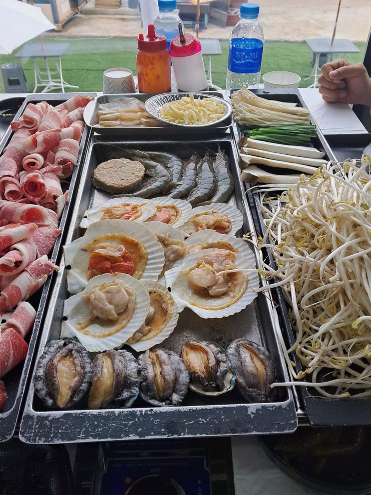 군산선유도횟집, 선유도바닷가 석양 식사로 물놀이 피로까지 싹
