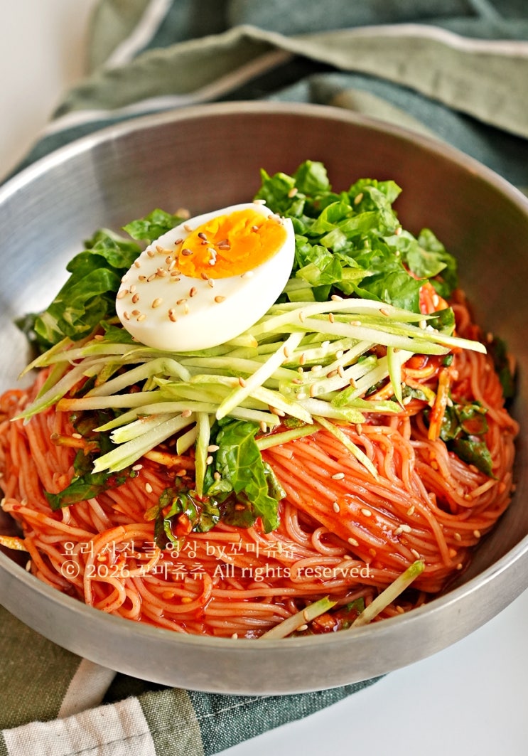 비빔국수 양념장 레시피 황금비율 점심메뉴 추천