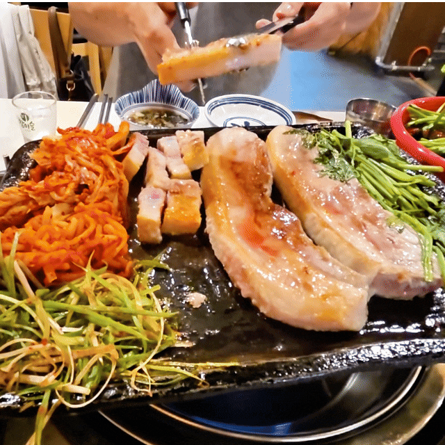의정부 맛집 천포회관｜미나리삼겹살·순대곱창전골 가족 식사