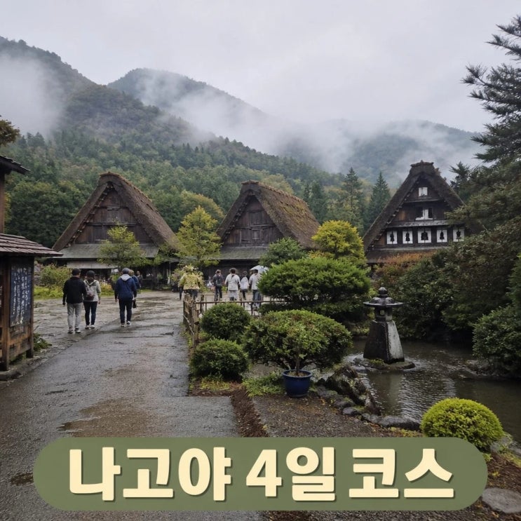 나고야 4일 코스 추천ㅣ시라카와고, 겐로쿠엔, 도쿠가와엔