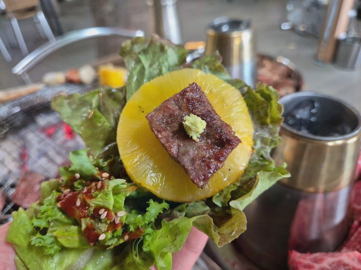 포천이동갈비 이맛갈비, 야외 쉼터 포토존과 포식 타임