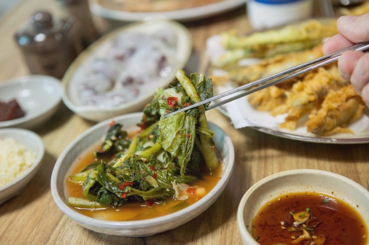 강릉 주문진해수욕장 아침식사 밥집 맛집에서 혼밥 힐링, 연곡꾹저구탕