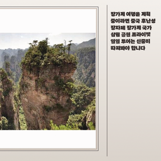 장가계 국가 삼림 공원 투어 자유여행보다 프라이빗이 나을까