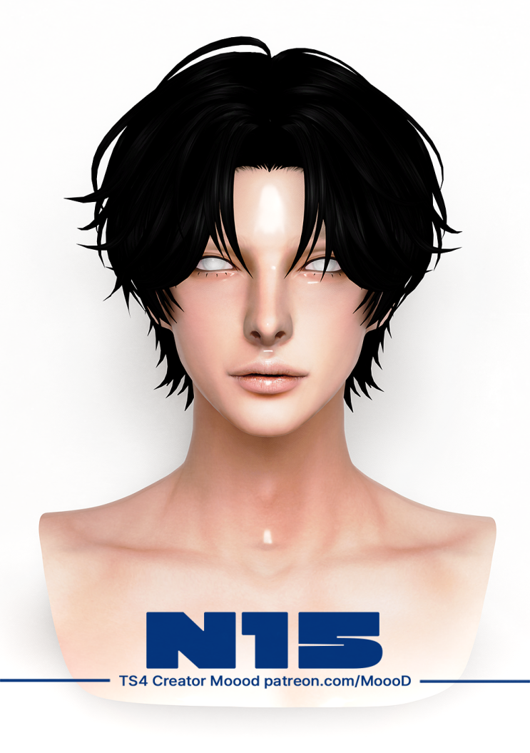 [심즈4] MoooD Maxis Match Hair N15 : 네이버 블로그