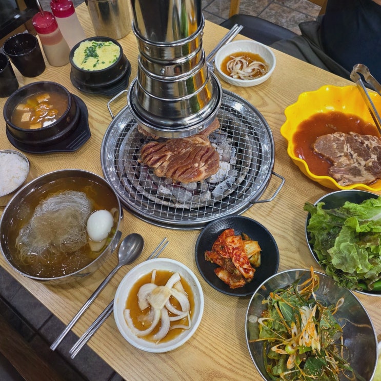 효성동 고기집 안성 설렁탕, 설렁탕+돼지갈비+냉면 데이트