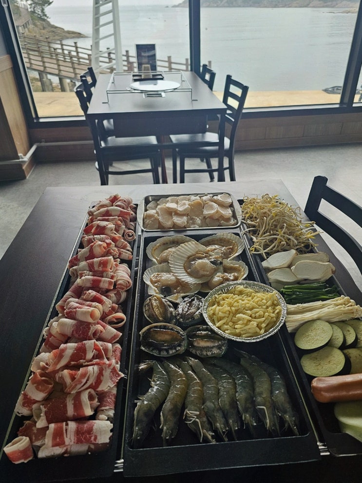 군산선유도횟집, 오션뷰 쉼터 같은 선유도바닷가