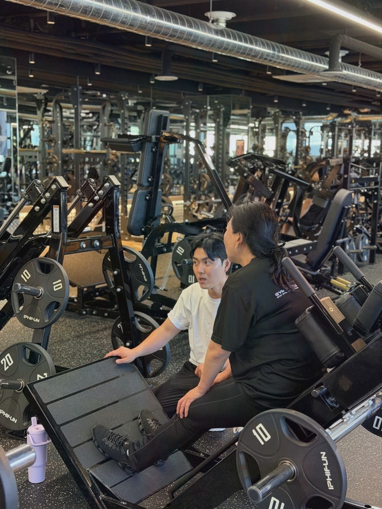 대평동 헬스장 찾다 법무부 이전 기념 짐프레스&필라립 소담점 갔어요