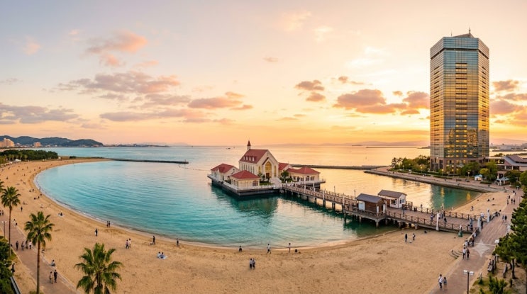 후쿠오카 시사이드 모모치 해변공원 완벽 코스 버스 가는 법과 마리....