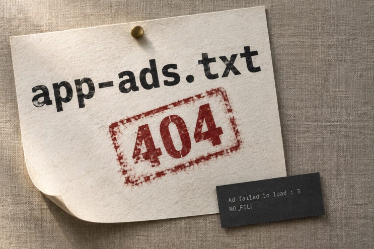 admob 광고 안나옴, 원인은 app-ads.txt 404 하나였다 : 네이버 블로그