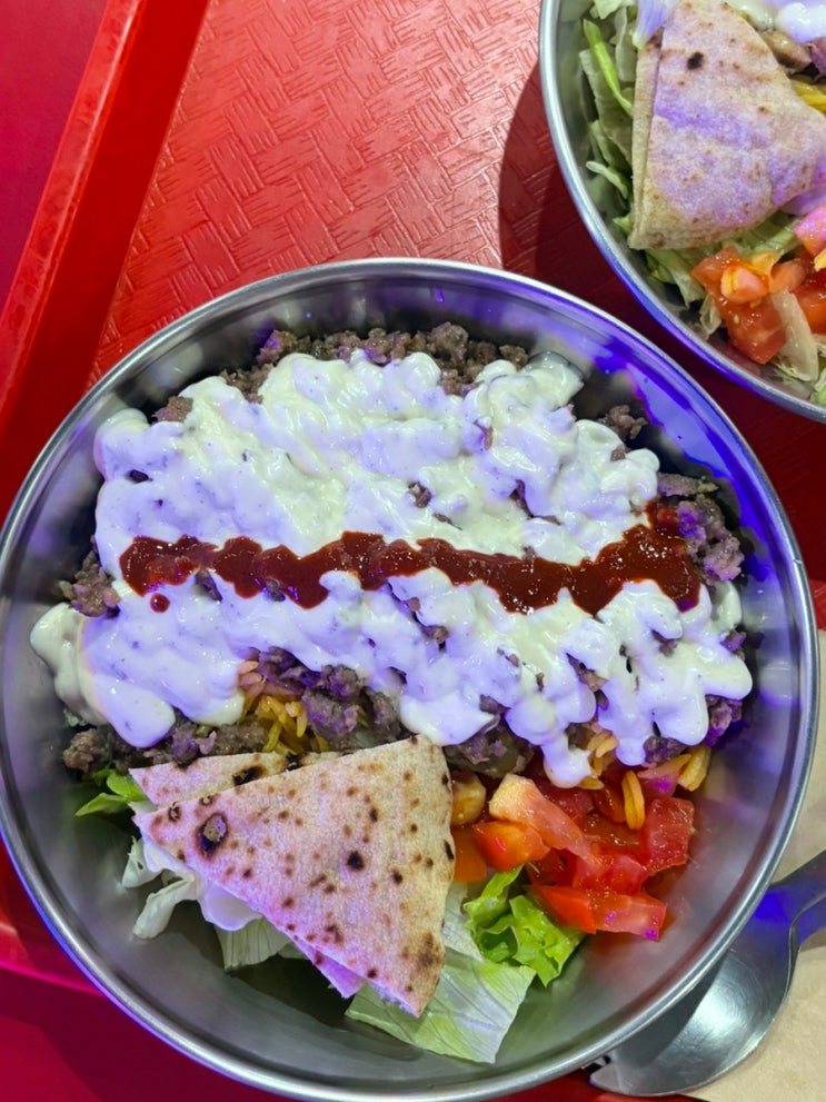 [홍대 할랄가이즈, 홍대입구역 맛집, 홍대 점심] 할랄스텍스 - 치킨....