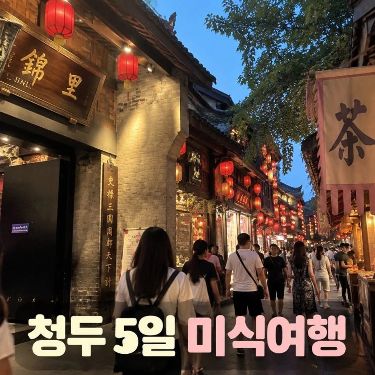성도 청두 5일 패키지 코스 추천 무후사 진마파두부 안순랑교