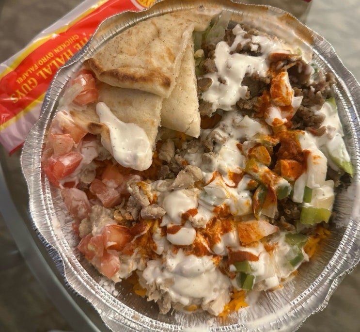 뉴욕 센트럴파크 트럭 맛집 할랄가이즈 콤보 플래터 후기