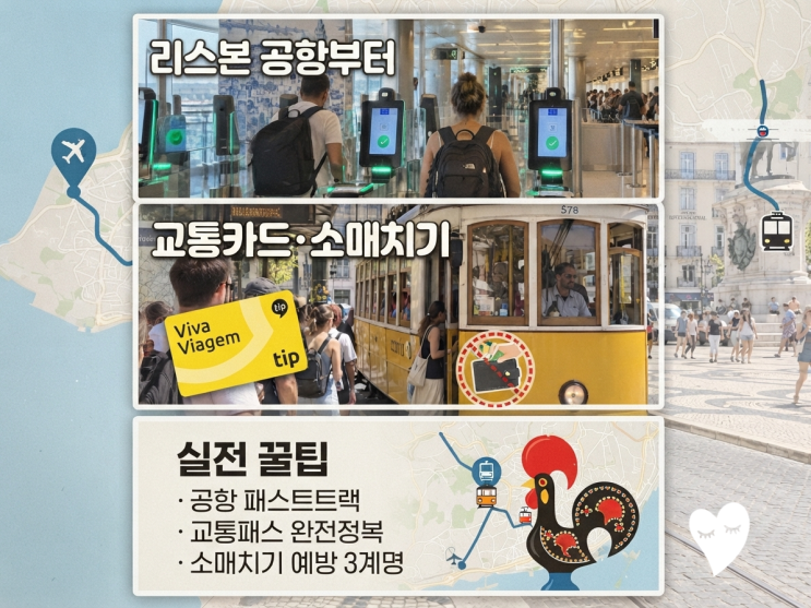 리스본 ESS 입국부터 줄서기지옥 트램 28번 대안, 교통카드 소매치기 ....