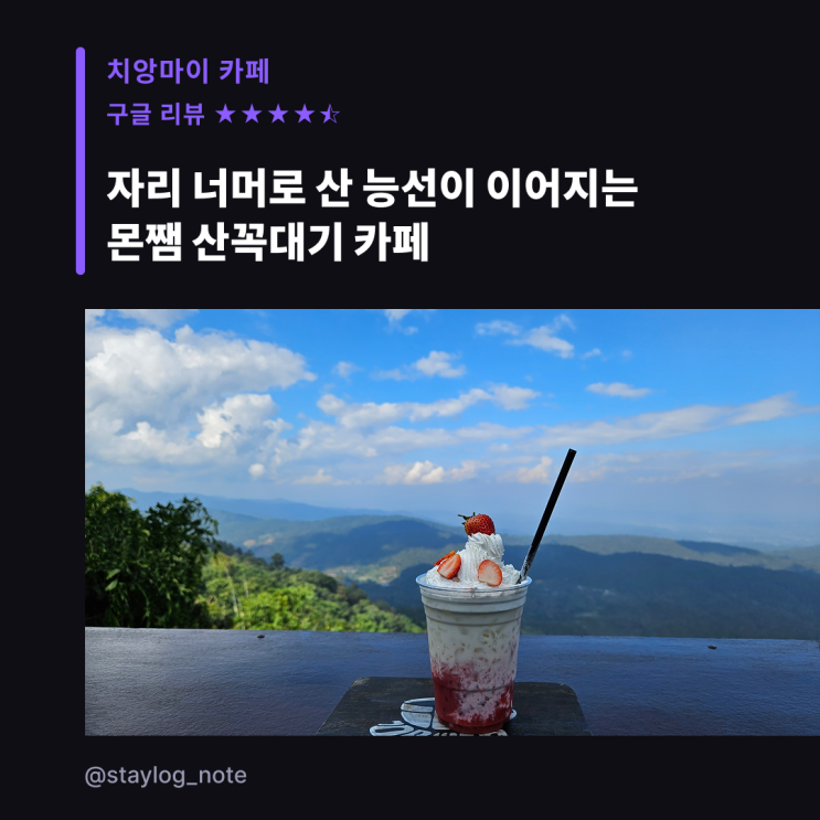 치앙마이 몬쨈 드라이브, 능선이 끝없이 펼쳐지는 YODDOI Coffee