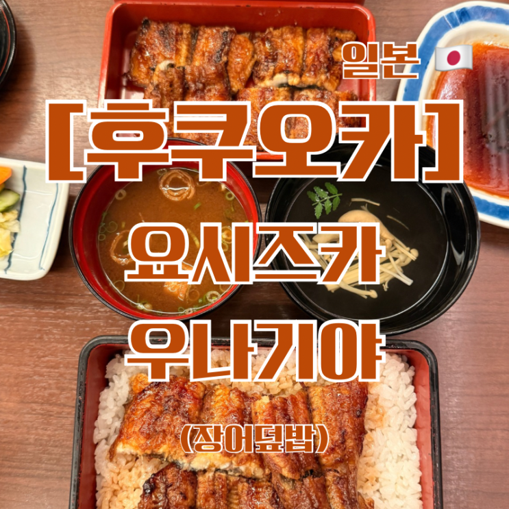 [일본/후쿠오카] 나카스강 근처 장어덮밥 맛집 , 요시즈카 우나기야