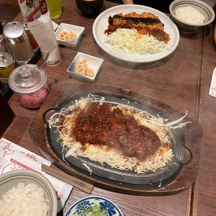 나고야 된장돈까스 맛집 야바톤 본점 사카에 공항 위치 가격 맛 후....