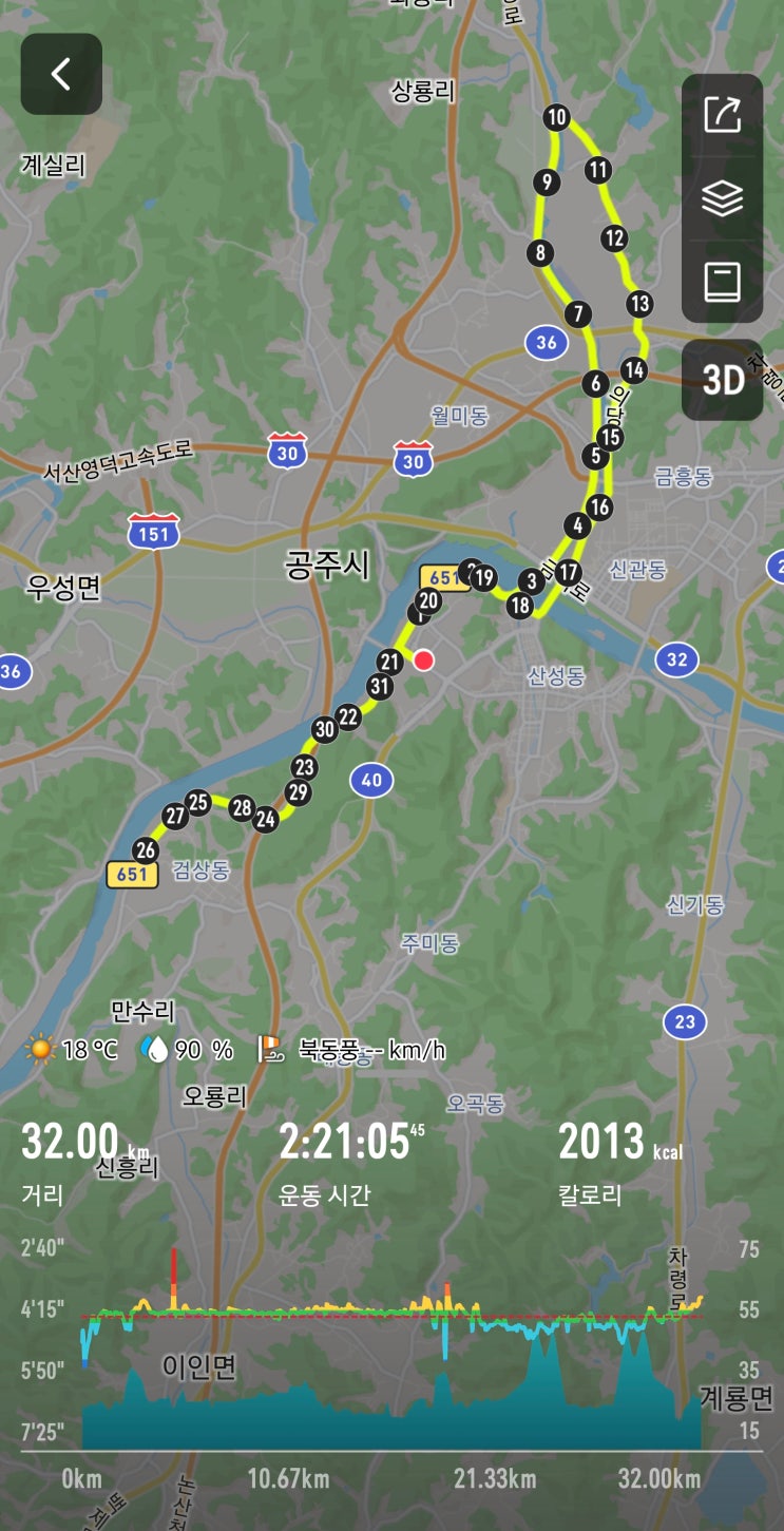 2026 공주동아마라톤 32K 불지옥 후기