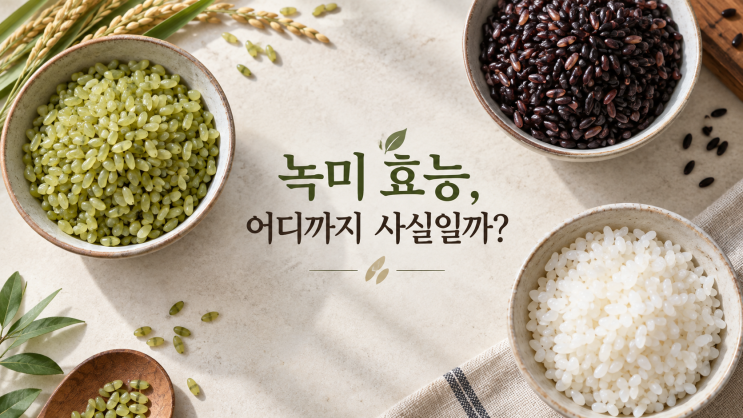 녹미 효능 어디까지 사실일까? 흑미·백미 비교 연구로 확인 : 네이버 블로그