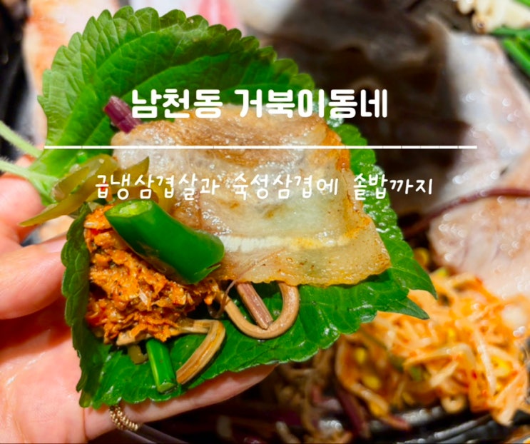 남천동 샐러드바 있는 고깃집 거북이동네, 점심에 냉삼 삼겹살 솥밥맛집 : 네이버 블로그