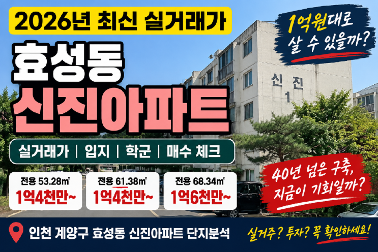 효성동 신진아파트 단지분석｜2026 실거래가·입지·매수 체크 : 네이버 블로그