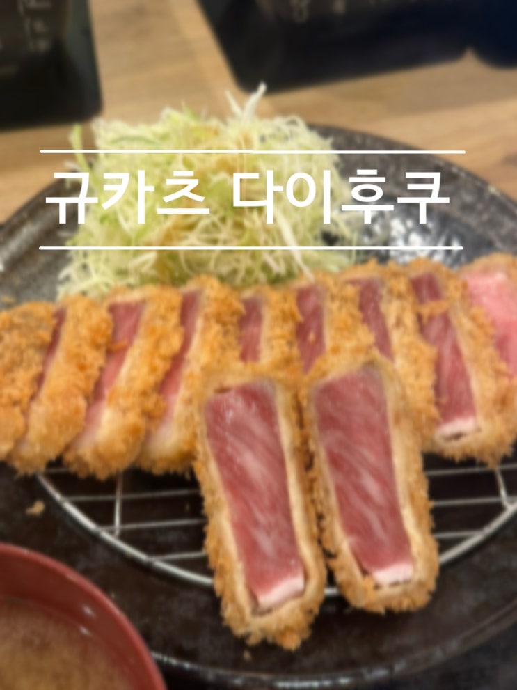 [오사카] 덴노지동물원 근처 아이랑 가기 좋은 맛집, "규카츠 다이후....