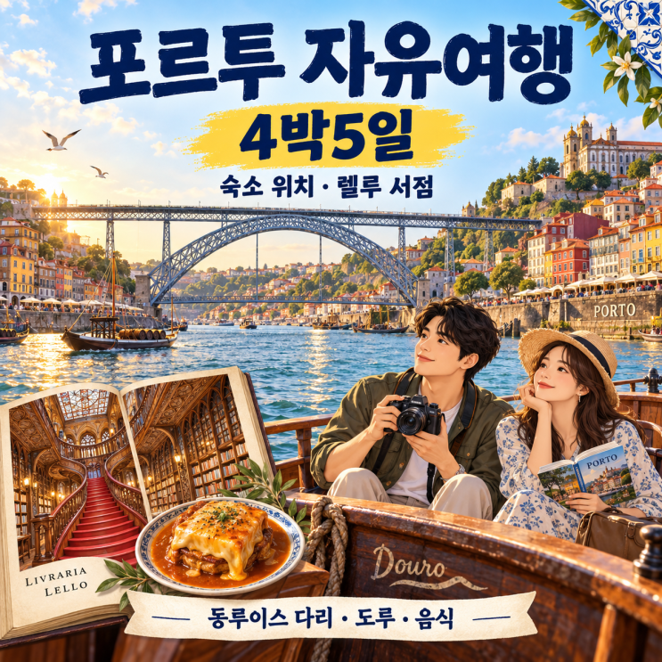 포르투 자유여행 4박5일｜숙소 위치·렐루 서점·동루이스 다리·도....
