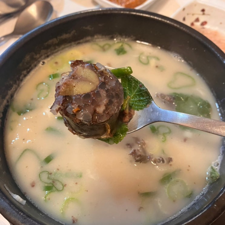 공주 맛집 [광장순대] 공주산성시장 알밤이 들어간 수제찹쌀 순대 맛집