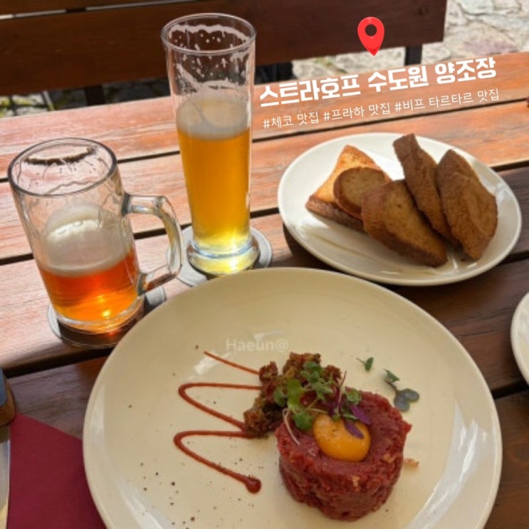 [프라하 맛집] 스트라호프 수도원 양조장｜비프 타르타르 & 직접 만....