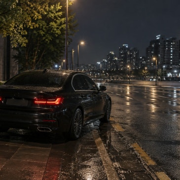 "차 훔치고 잠들었네" BMW 훔치고 도로 한복판에서 기절?!