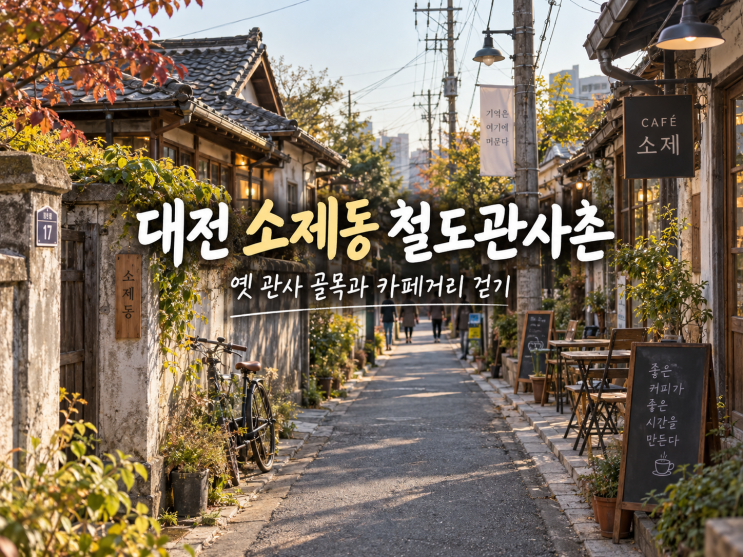 대전 소제동 철도관사촌, 옛 관사 골목과 카페거리 함께 걷기