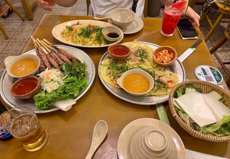 [다낭 맛집] 벱꾸온 미슐랭 맛집 미케비치 근처 찐 후기 (혼합 반쎄....