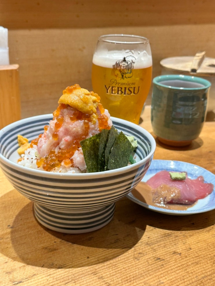 [도쿄] 카이센동 맛집 츠지한 니혼바시 본점 후기 메뉴추천 웨이팅
