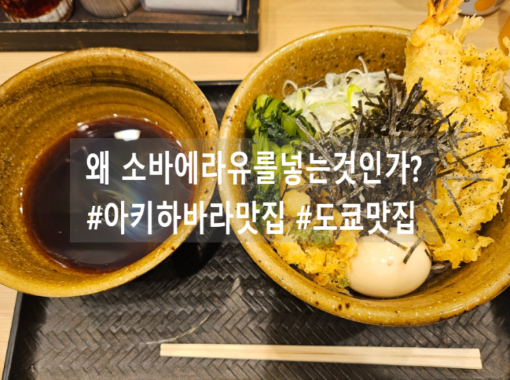 도쿄 아키하바라 맛집 추천! '왜 소바에 라유를 넣는 것인가' 내돈내....