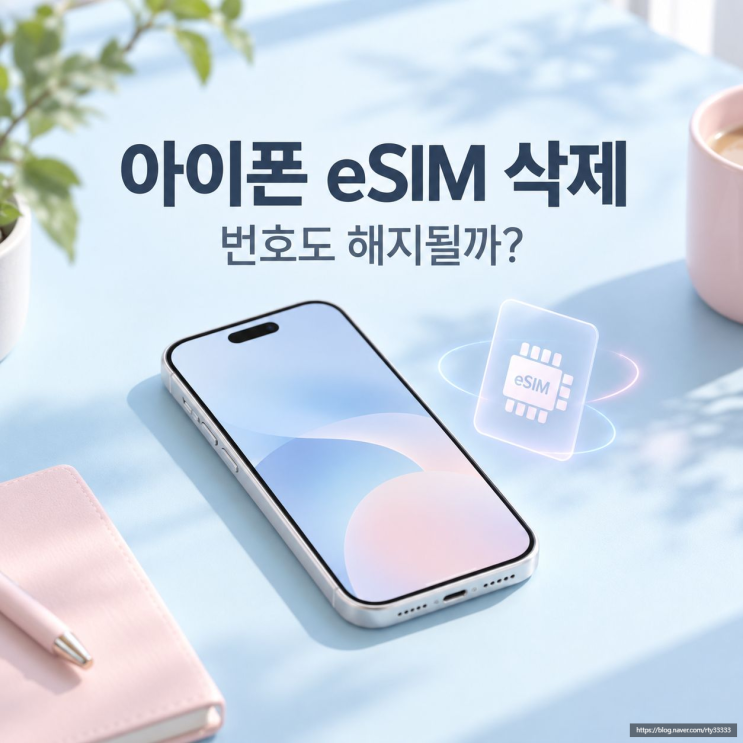 삭제 후에는 기존 프로파일을 버튼 하나로 되돌릴 수 없고, 통신사에 새eSIM을 문의해야 합니다.기기 변경과 초기화 전에 확인할 점 새아이폰으로 번호를 옮긴다면 먼저 새기기에서 해당 회선의 활성화와 통화·문자·데이터 작동 여부를 확인하세요. 그다음 이전기기의eSIM을 정리하는 순서가 안전합니다.eSIM전송과 재발급 방법은 가입 통신사의 지원 방식에...