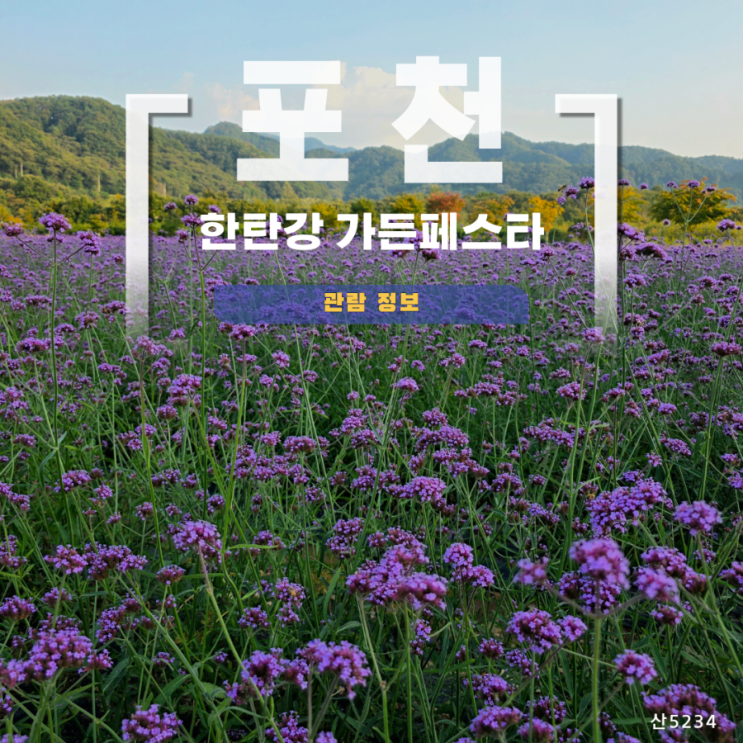 포천 한탄강 가든 페스타 입장료 및 관람 정보