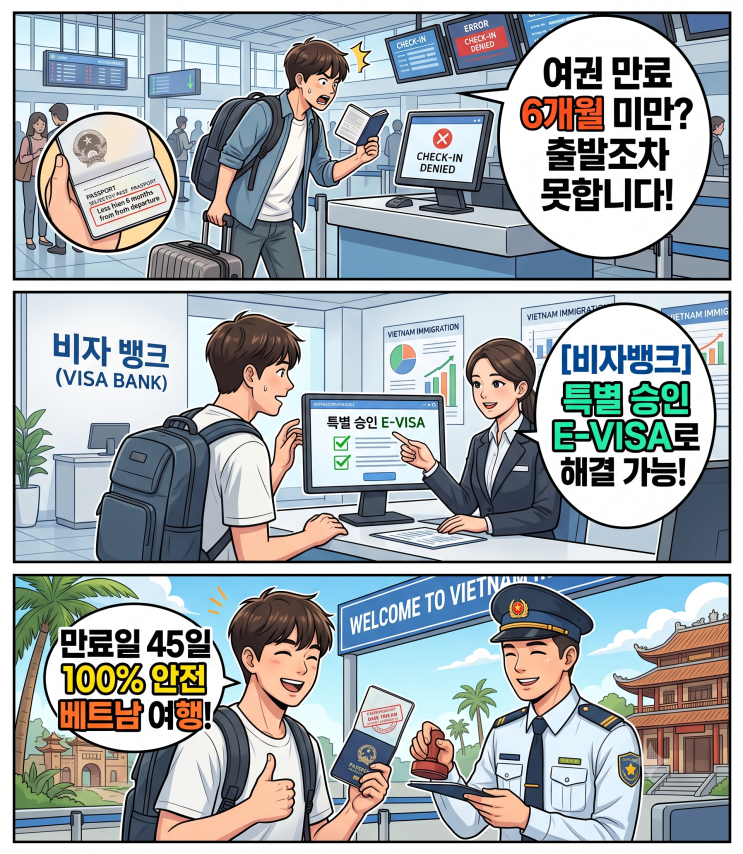 베트남 여권 유효기간 6개월 미만 수많은 입국 후기 (with 비자 뱅크) 대표 이미지