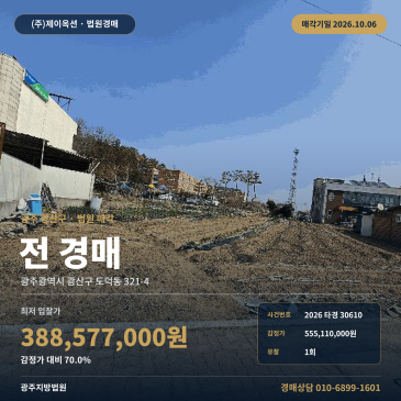 도덕동 농지경매 광주지법 법원경매 2026타경30610 썸네일