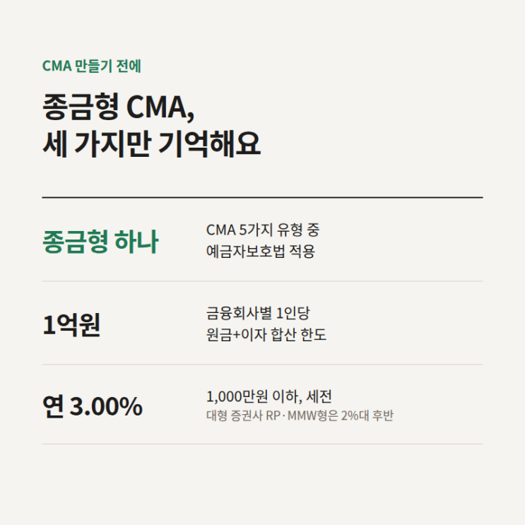 종금형 CMA, 증권사 CMA인데 1억까지 보호되는 이유 : 네이버 블로그