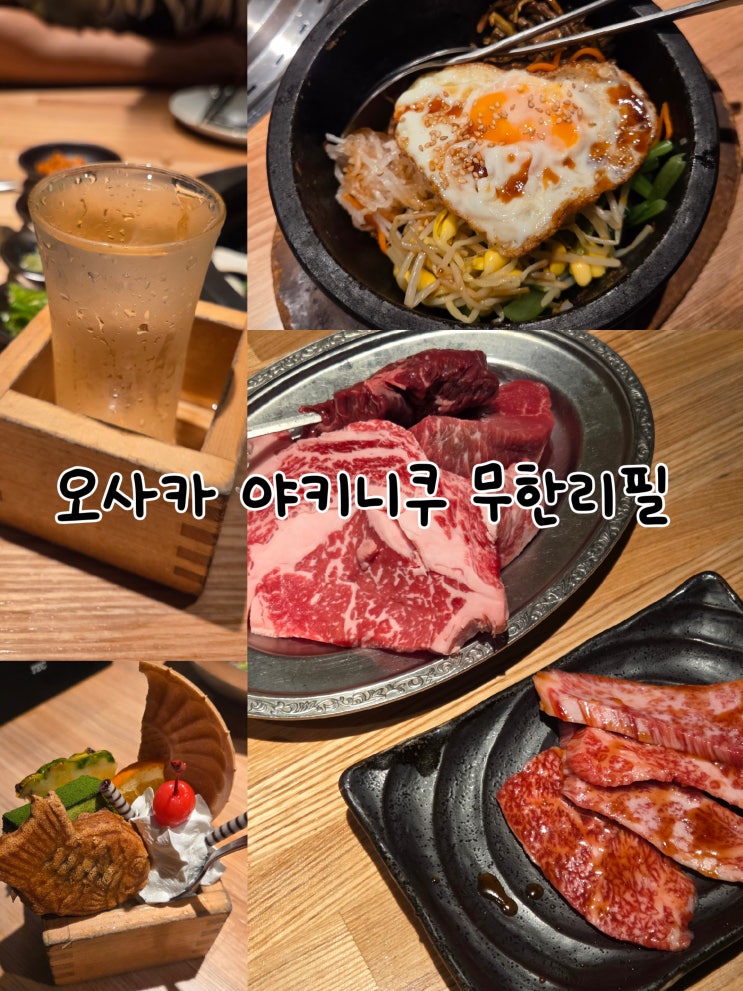 [오사카 맛집] 야키니쿠 리키마루 난바 미나토마치점 : 야키니쿠 주....