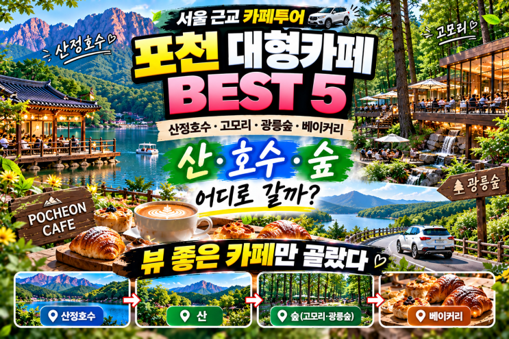 포천 뷰 좋은 대형카페 Best 5｜산정호수·고모리·숲 드라이브 카페 ....