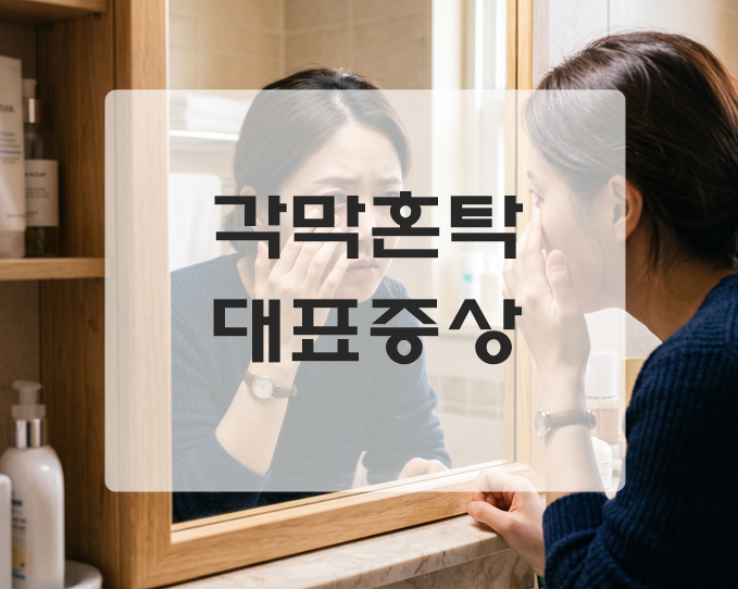 각막혼탁 시야흐림이나 시력저하, 빛번짐 같은 증상 외 인지할 수 있는 대표 증상은? : 네이버 블로그