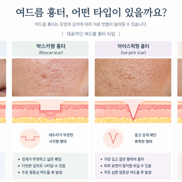 여드름 후 붉은 자국이 남았다면? 대구 여드름 흉터 치료 쥬베룩·미라젯