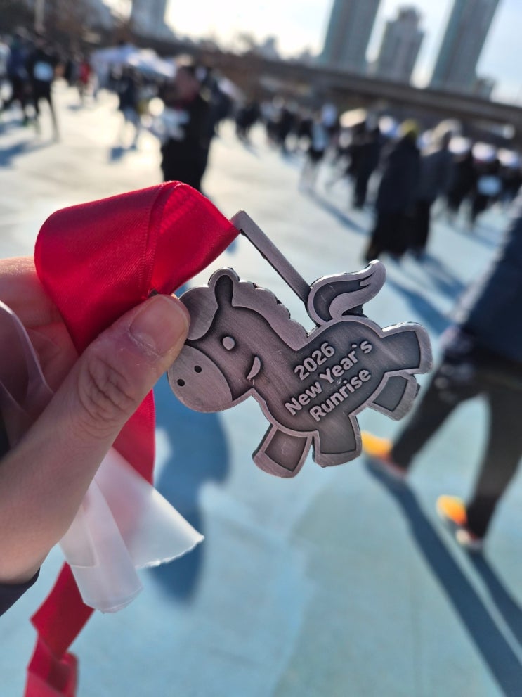 2026 새해일출런 생애 첫 10KM 후기 기념품 안양천