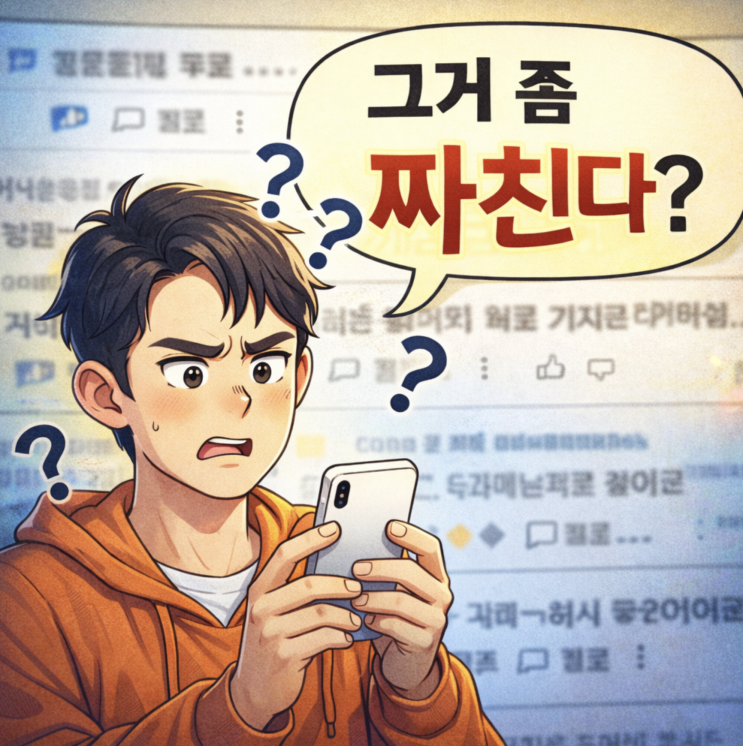 “짜친다, 짜치다” 정확한 뜻은 알고보면 반전? 뜻과 사용 예시 정리. : 네이버 블로그