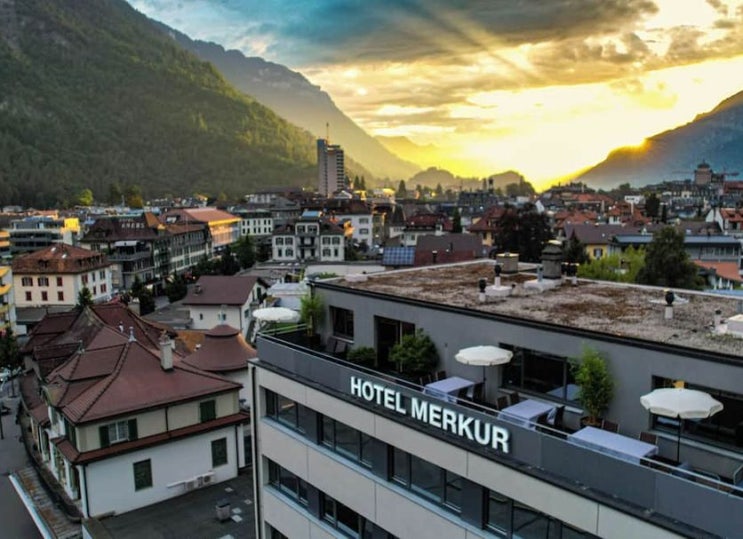 [인터라켄] 호텔 메르쿠르 - 웨스트 스테이션 로지(Hotel Merkur - West Sta....
