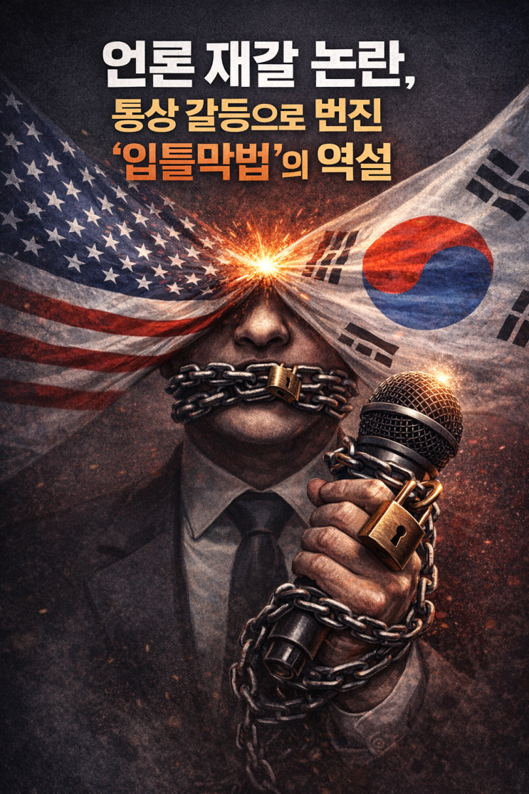 언론 재갈 논란, 통상 갈등으로 번진 ‘입틀막법’의 역설 : 네이버 블로그