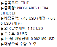 26/1/3 배당받은기록 - ETHT, BITU, SOL미국30년국채커버드콜(합성) : 네이버 블로그