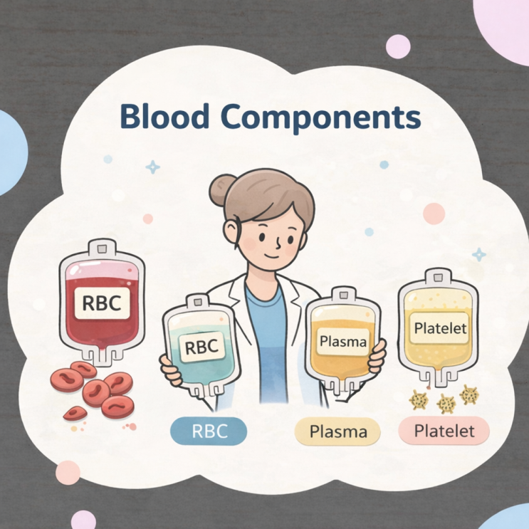 수혈 종류 차이, 왜 피를 나눠서 맞을까? (RBC · FFP · Platelet) : 네이버 블로그