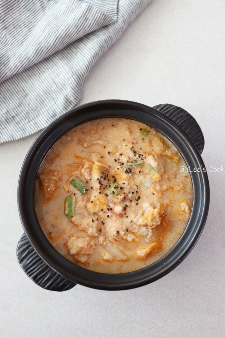 공짜 비지로 비지찌개 끓이는법 콩비지찌개 레시피 : 네이버 블로그