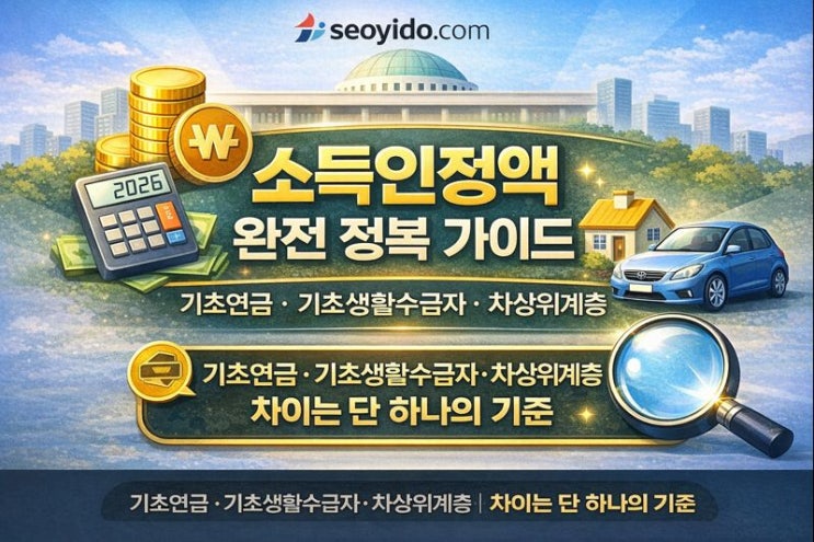 기초연금·기초생활수급·차상위계층, 헷갈리면 손해입니다 (2026 기준 총정리) : 네이버 블로그